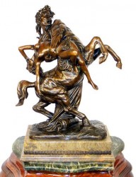 Laurens Contemporary Style Bronze Griffin Statue | Art 