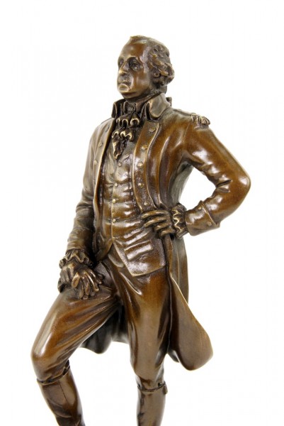 George Washington Statue - Bronze Figurine - Signed Milo