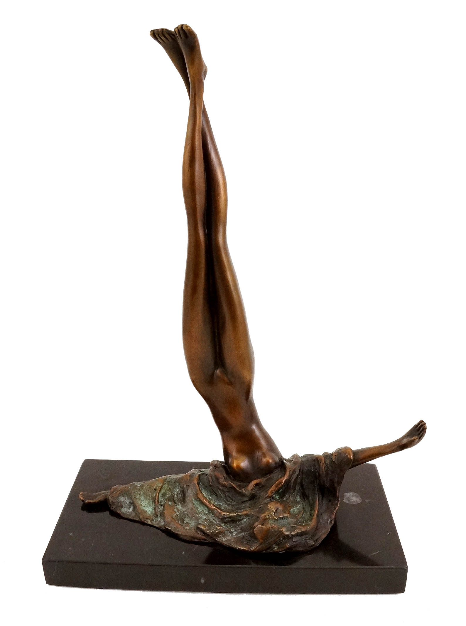 Real Lost Wax Bronze Sculpture Nude Female Jean Patoue Statue Figurine Figure 