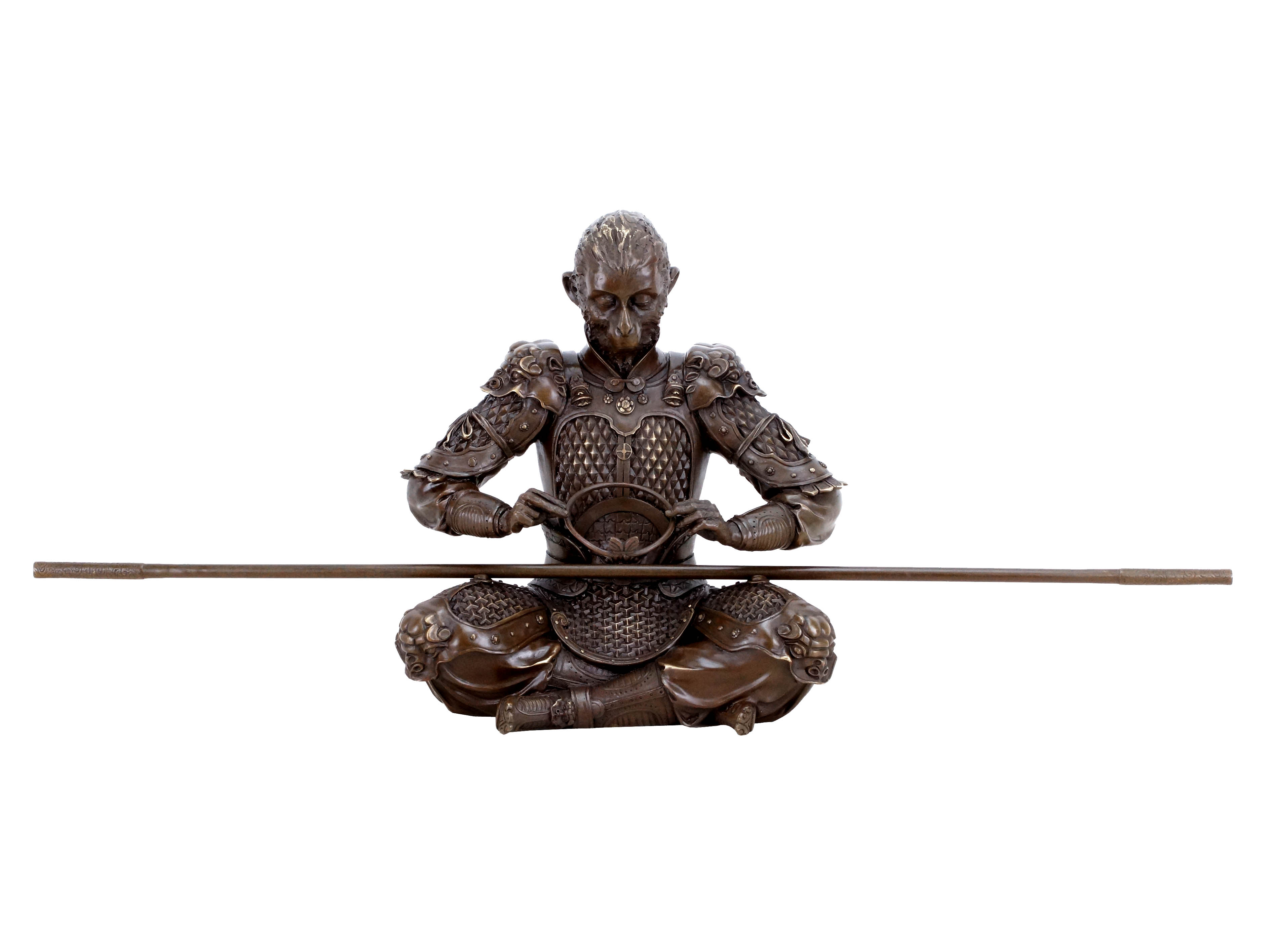 Sun Wukong Figurine King Of The Apes Bronze Warrior Sculpture Sun Wukong Figurine King Of The Apes Bronze Warrior Sculpture