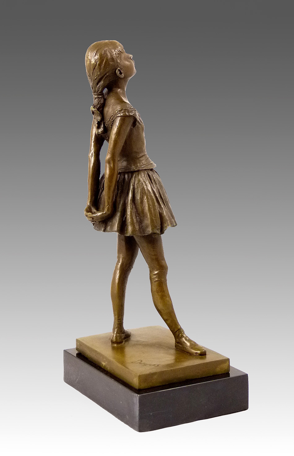 Bronze sculpture Little Dancer of Fourteen Years sign. Edgar Degas