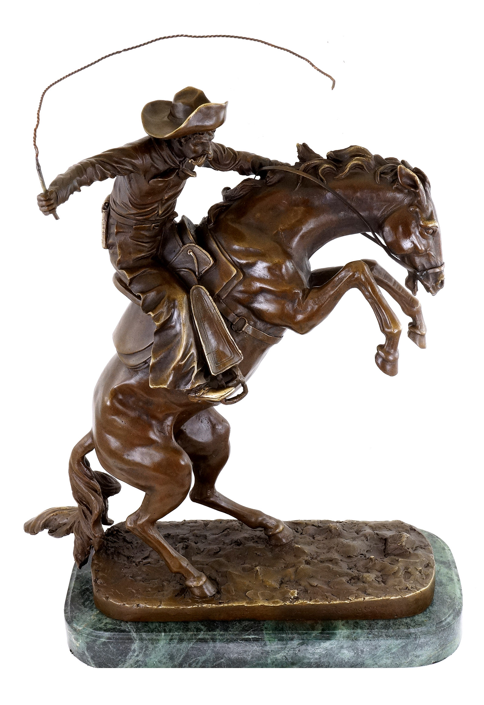 The Bronco Buster Bronze Figurine Frederic Remington