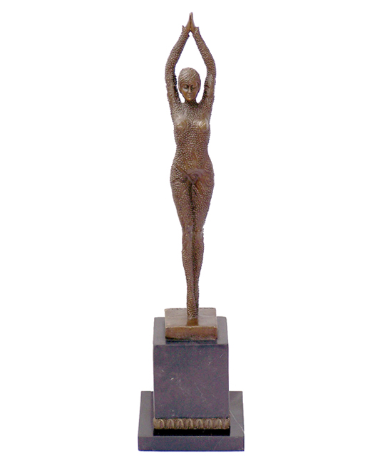 Art Deco Bronze Dancer from D.H. Chiparus 